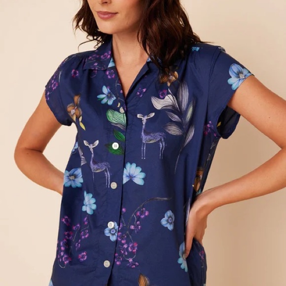 The Cat's Pajamas Deerly Luxe Pima Capri Size XL - Picture 2 of 16